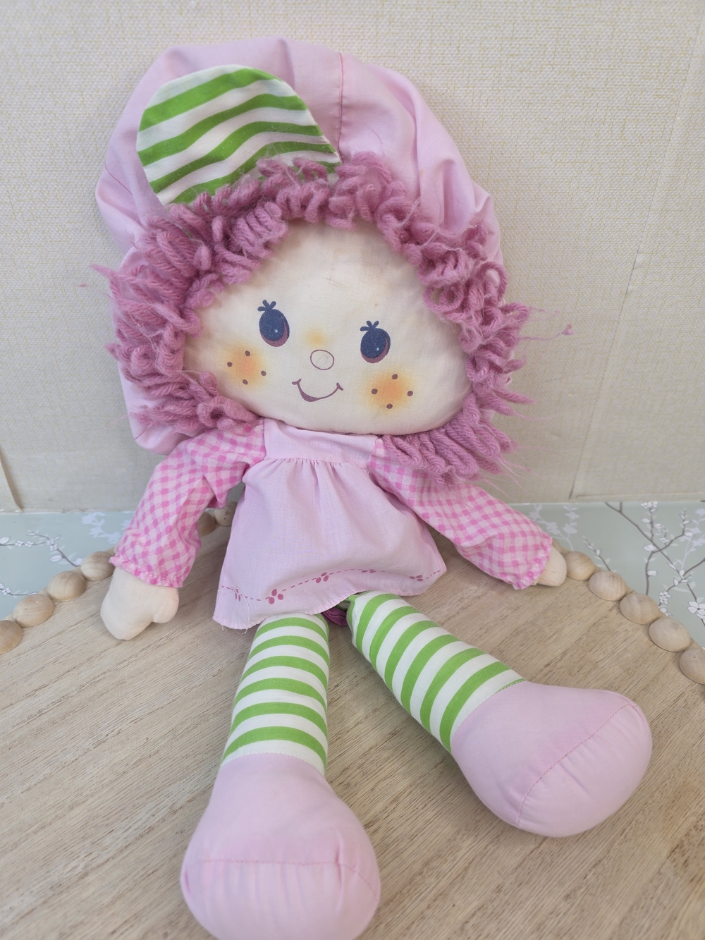 Vintage 80's Strawberry Shortcake Raspberry Tart Rag Doll